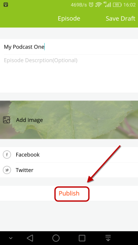 publish podcast android app