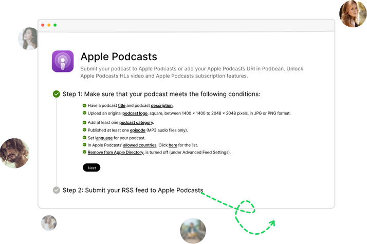 Built for Apple Podcast distribution